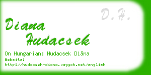 diana hudacsek business card